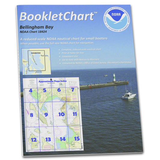 Paradise Clay CB18424 HISTORICAL NOAA Booklet Chart Bellingham Bay;Bellingham Harbor