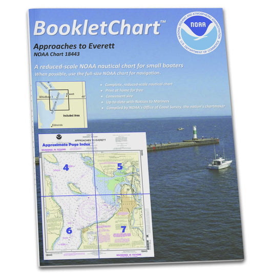 Paradise Clay CB18443 HISTORICAL NOAA Booklet Chart Approaches to Everett