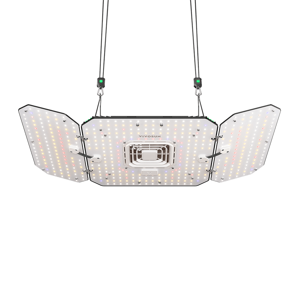 Vivosun AeroLight Wing AW200 Tunable Spectrum LED Grow Light 200W, with Integrated Circulation Fan, Compatible with APP, 3 x 3 Ft. Coverage