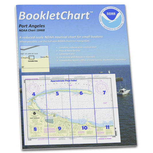 Paradise Clay CB18468 HISTORICAL NOAA Booklet Chart Port Angeles