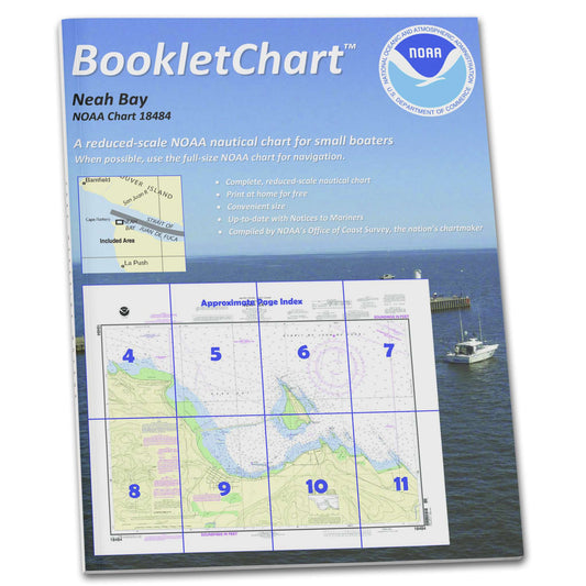Paradise Clay CB18484 HISTORICAL NOAA Booklet Chart Neah Bay