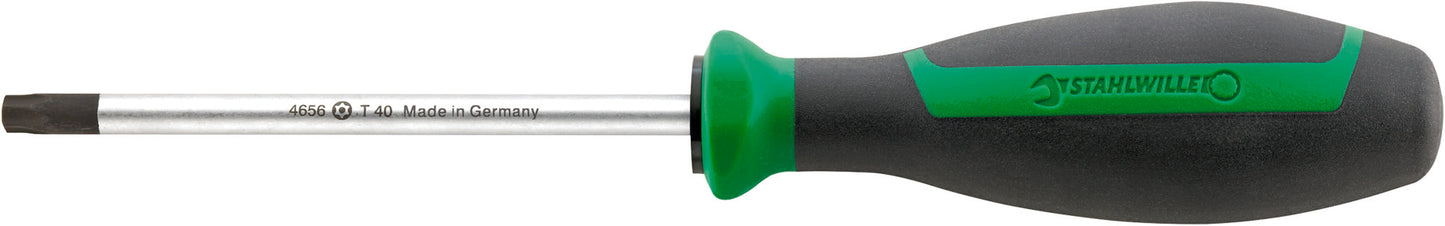 Stahlwille 46563009 4656 T 9 TORX-SCHRAUBENDREHER MIT BOHRUNG, DRALL-GRIFF Torx® Bo Screwdriver Drall+