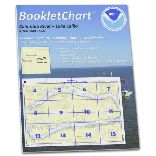 Paradise Clay CB18533 HISTORICAL NOAA Booklet Chart Columbia River Lake Celilo