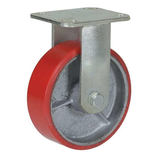 Vestil CST-PU-6X2-R Polyurethane Rigid Caster 6 In. Diameter x 2 In. Width 772 Lb. Capacity Red