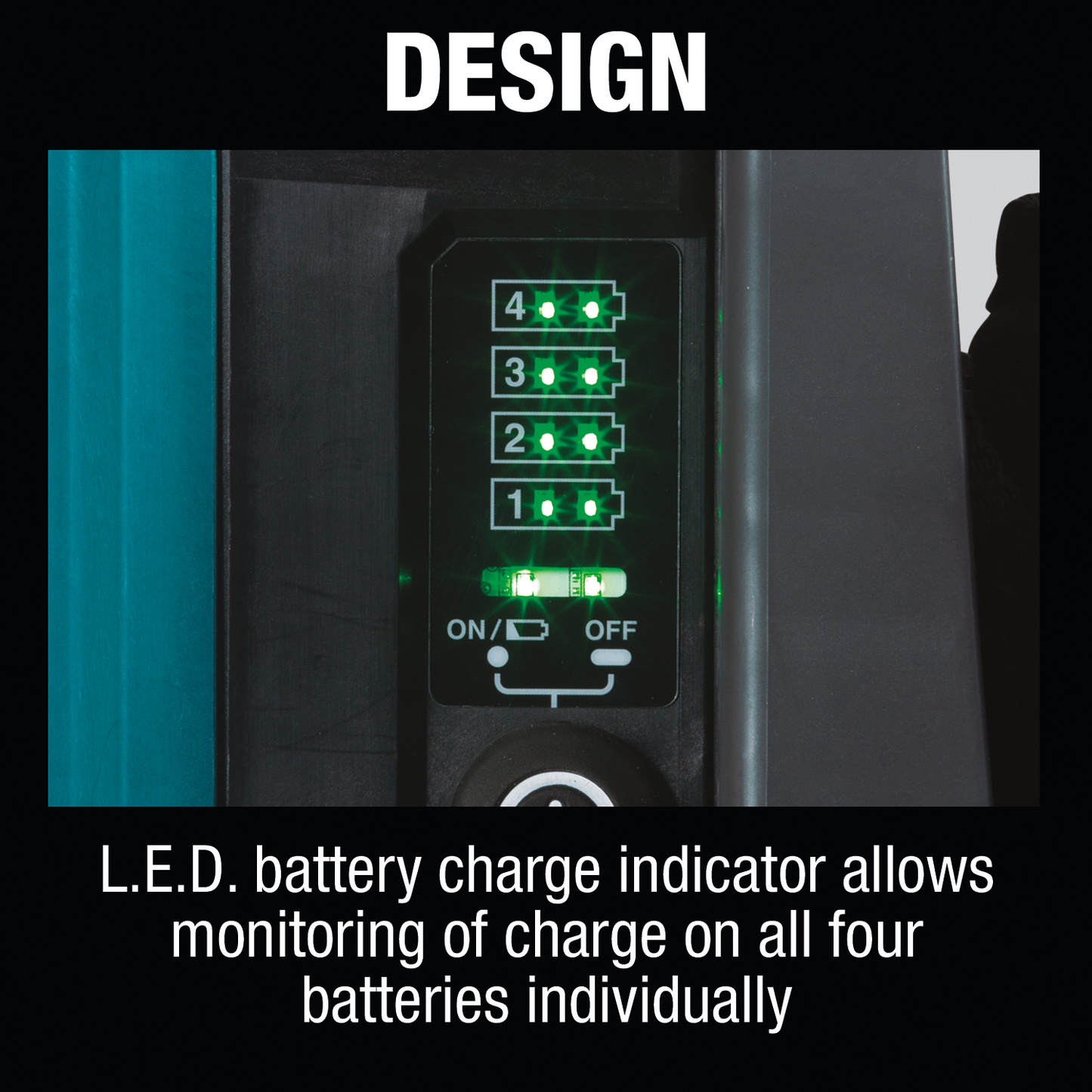 Makita PDC01G6 ConnectX,, LXT®, LXT® X2 and XGT® Portable Backpack Power Supply with 6 Batteries (6.0Ah)