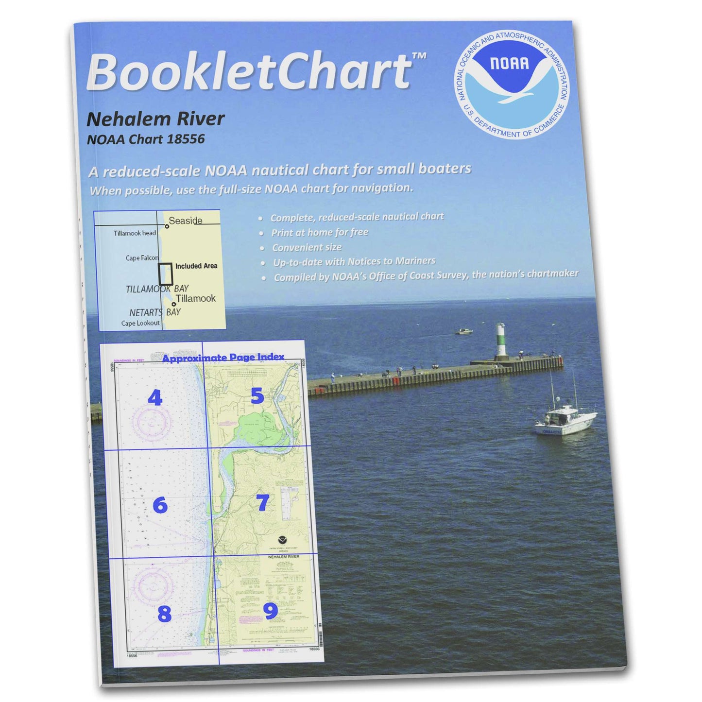 Paradise Clay CB18556 HISTORICAL NOAA Booklet Chart Nehalem River