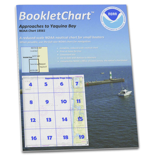 Paradise Clay CB18561 HISTORICAL NOAA Booklet Chart Approaches to Yaquina Bay;Depoe Bay