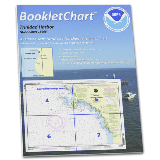 Paradise Clay CB18605 HISTORICAL NOAA Booklet Chart Trinidad Harbor