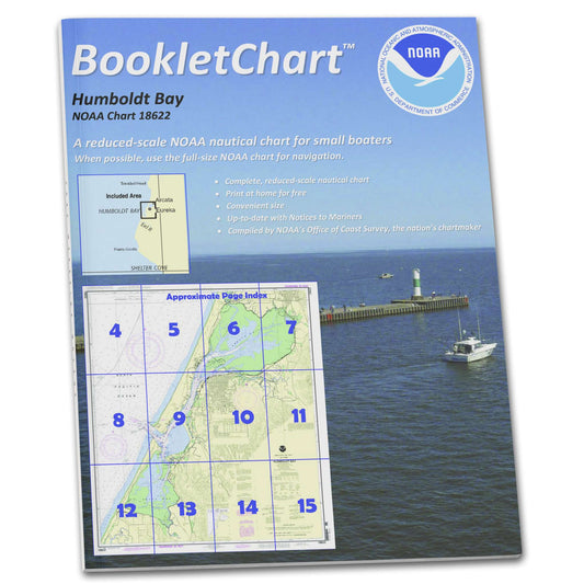 Paradise Clay CB18622 HISTORICAL NOAA Booklet Chart Humboldt Bay