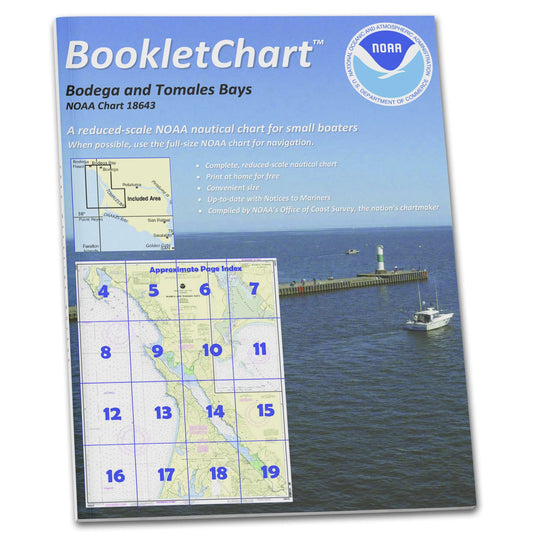 Paradise Clay CB18643 NOAA Booklet Chart Bodega and Tomales Bays;Bodega Harbor