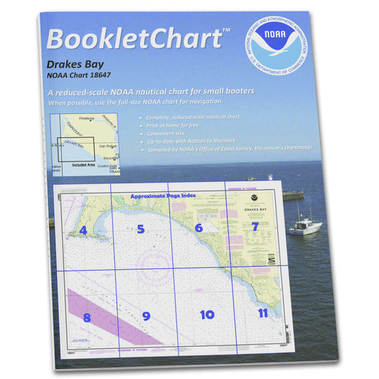Paradise Clay CB18647 HISTORICAL NOAA Booklet Chart Drakes Bay