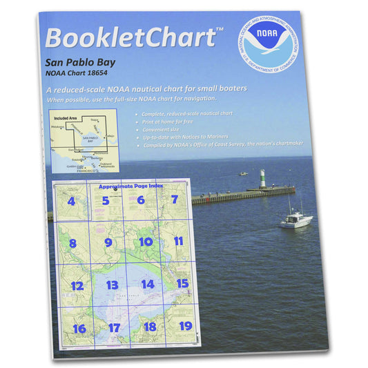 Paradise Clay CB18654 HISTORICAL NOAA Booklet Chart San Pablo Bay