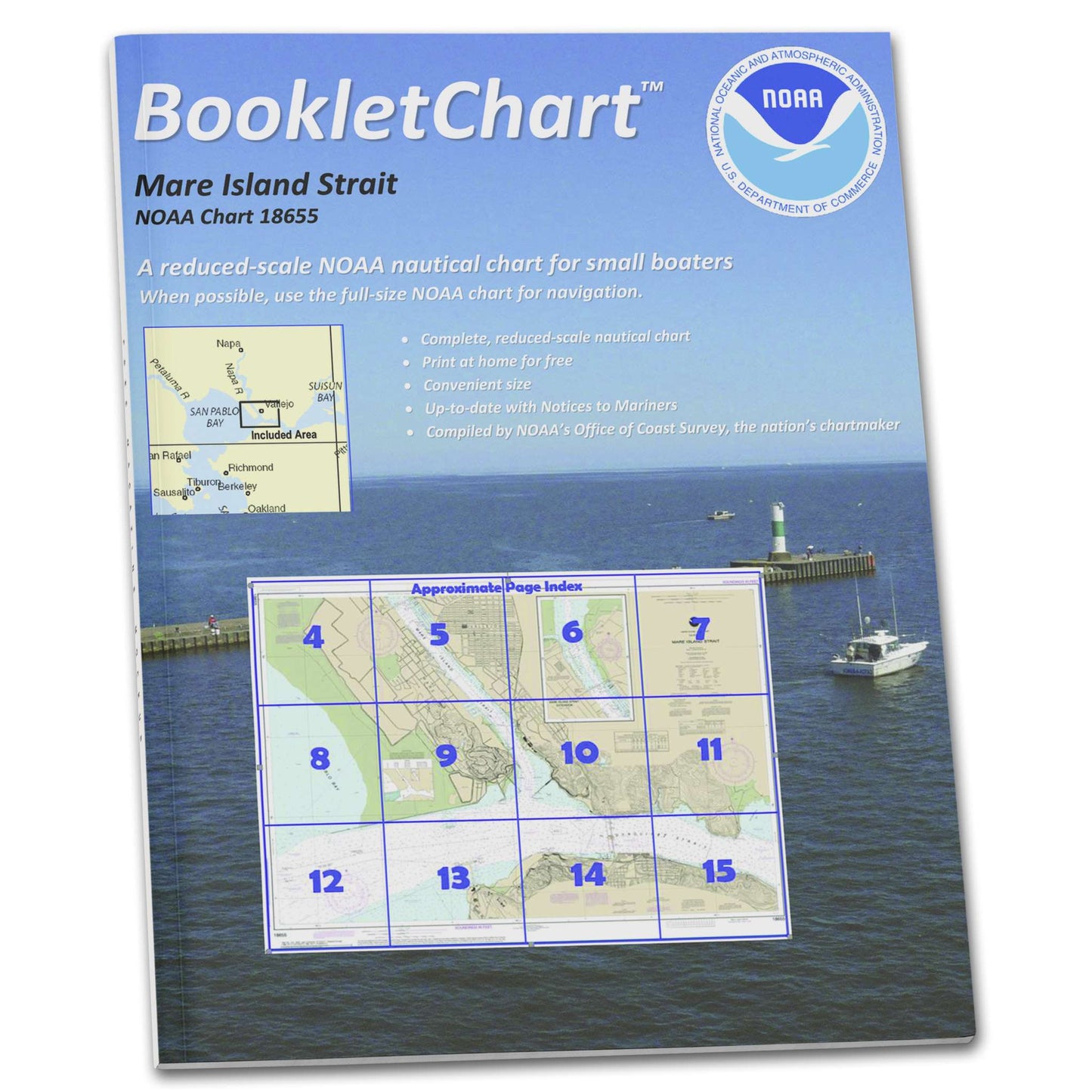 Paradise Clay CB18655 HISTORICAL NOAA Booklet Chart Mare Island Strait