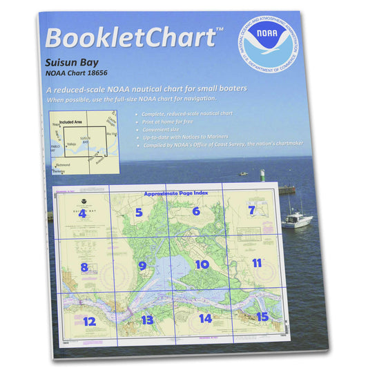 Paradise Clay CB18656 HISTORICAL NOAA Booklet Chart Suisun Bay