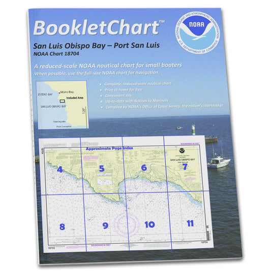 Paradise Clay CB18704 HISTORICAL NOAA Booklet Chart San Luis Obispo Bay: Port San Luis