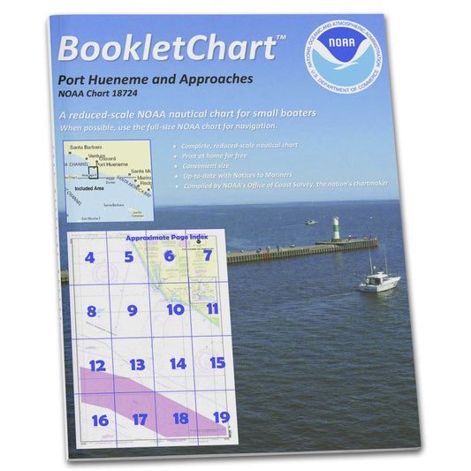 Paradise Clay CB18724 HISTORICAL NOAA Booklet Chart Port Hueneme and Approaches;Port Hueneme