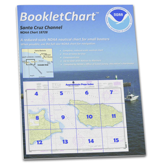Paradise Clay CB18728 HISTORICAL NOAA Booklet Chart Santa Cruz Channel