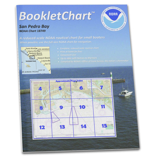 Paradise Clay CB18749 HISTORICAL NOAA Booklet Chart San Pedro Bay;Anaheim Bay Huntington Harbor