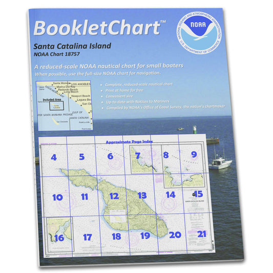 Paradise Clay CB18757 HISTORICAL NOAA Booklet Chart Santa Catalina Island;Avalon Bay;Catalina Harbor;Isthmus Cove