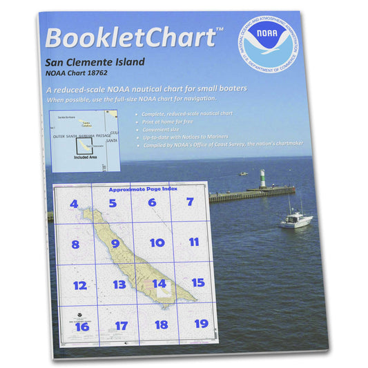 Paradise Clay CB18762 HISTORICAL NOAA Booklet Chart San Clemente Island
