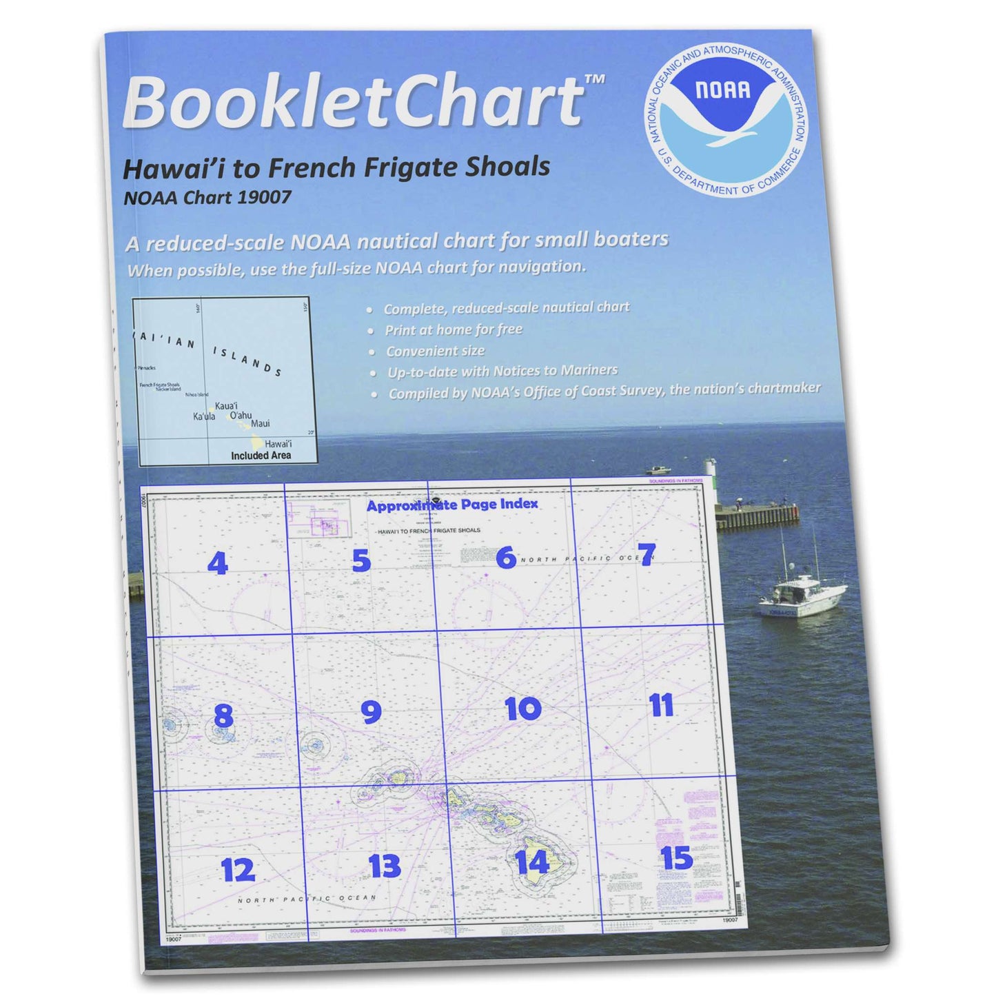 Paradise Clay CB19007 HISTORICAL NOAA Booklet Chart Hawai'i to French Frigate Shoals