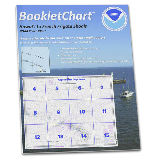 Paradise Clay CB19007 HISTORICAL NOAA Booklet Chart Hawai'i to French Frigate Shoals