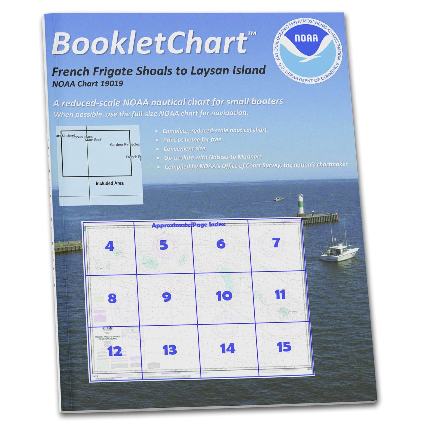 Paradise Clay CB19019 HISTORICAL NOAA Booklet Chart French Frigate Shoals to Laysan Island