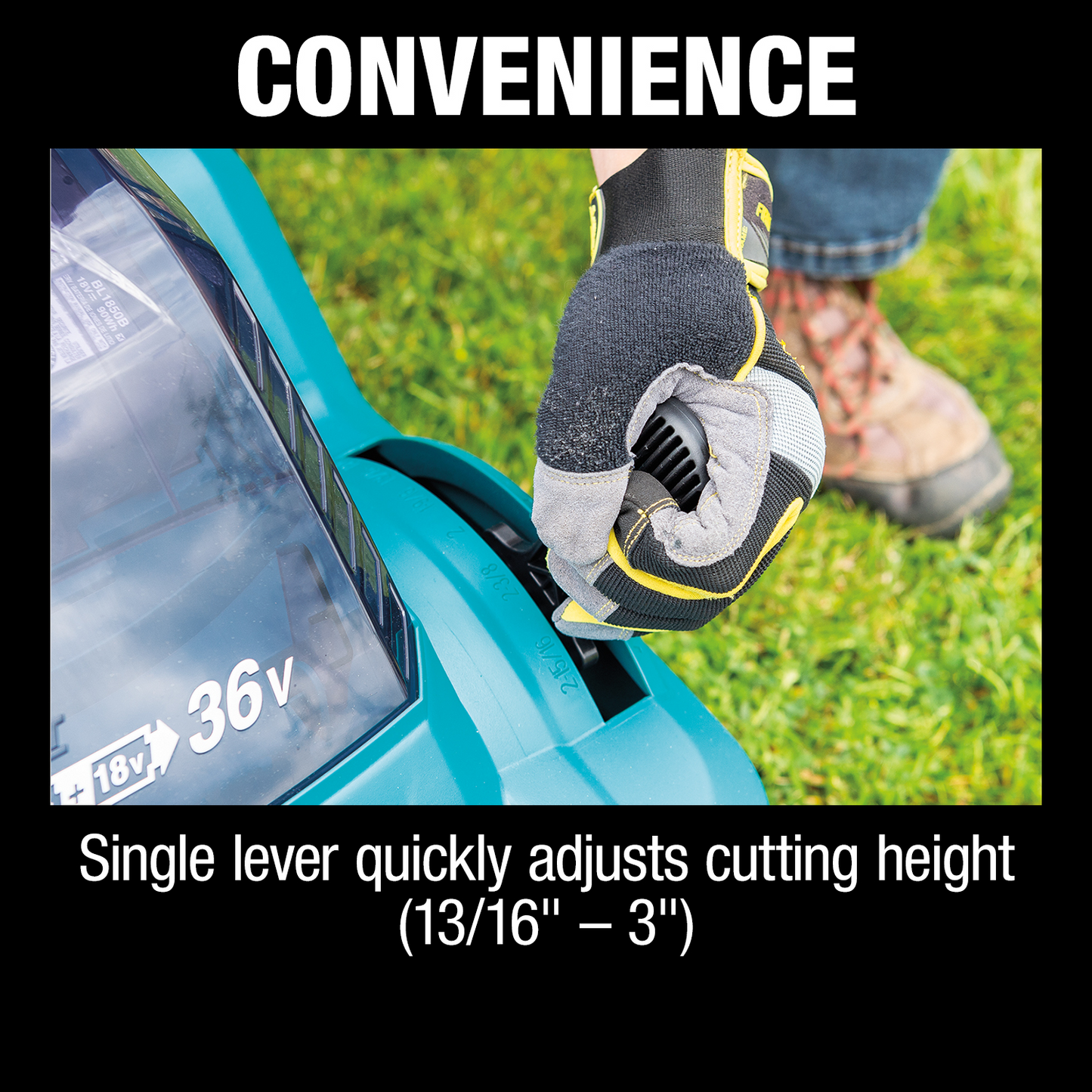 Makita XML05Z 36V (18V X2) LXT® 17" Residential Lawn Mower, Tool Only