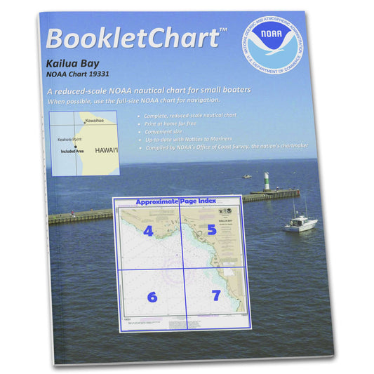 Paradise Clay CB19331 HISTORICAL NOAA Booklet Chart Kailua Bay Island of Hawai'i