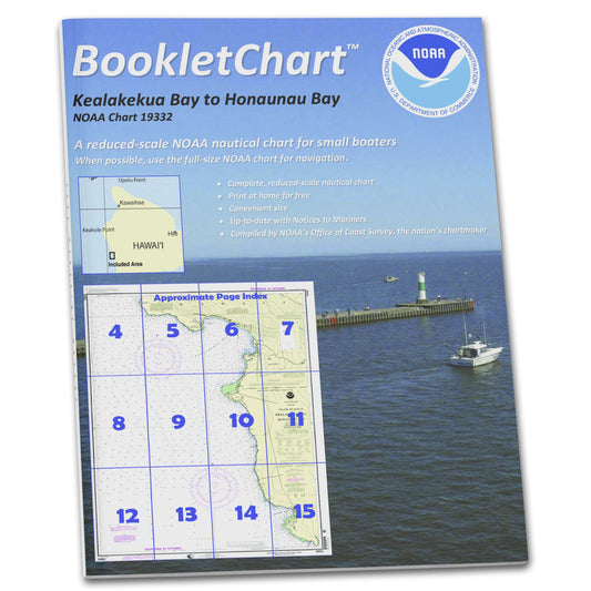 Paradise Clay CB19332 HISTORICAL NOAA Booklet Chart Kealakekua Bay to Hönaunau Bay