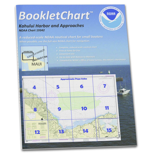 Paradise Clay CB19342 HISTORICAL NOAA Booklet Chart Kahului Harbor and approaches;Kahului Harbor