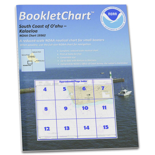 Paradise Clay CB19362 NOAA Booklet Chart South Coast of O'ahu Kalaeloa