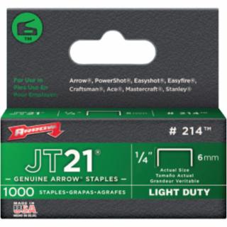 ARROW FASTENER 214 1/4" Staples 1000/Pk