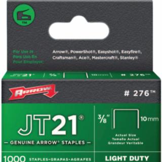 ARROW FASTENER 276 02738 Jt21/T27 3/8" Staple 1-000/Pk (1 PK)