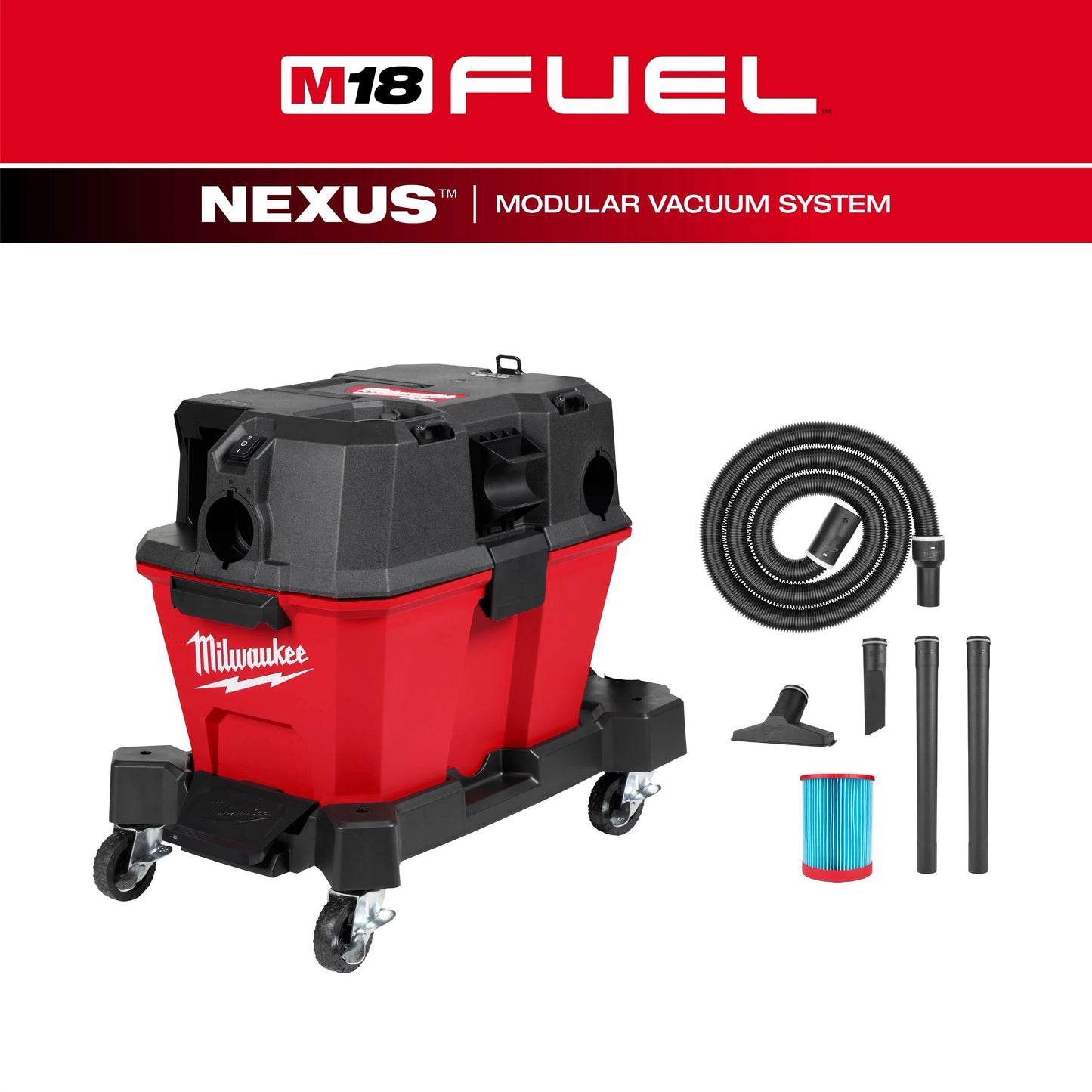 Milwaukee Tool 0910-20 M18 FUEL™ NEXUS™ 6 Gallon Wet/Dry Vacuum, 1 EA