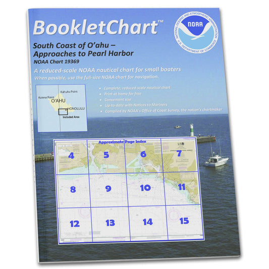 Paradise Clay CB19369 NOAA Booklet Chart O'ahu South Coast Approaches to Pearl Harbor