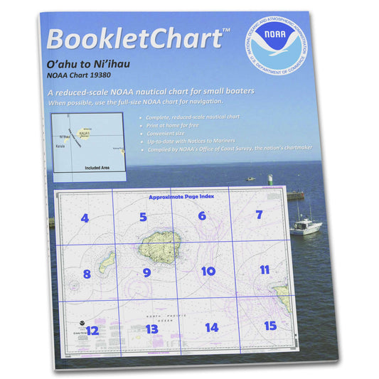 Paradise Clay CB19380 HISTORICAL NOAA Booklet Chart O'ahu to Ni'ihau