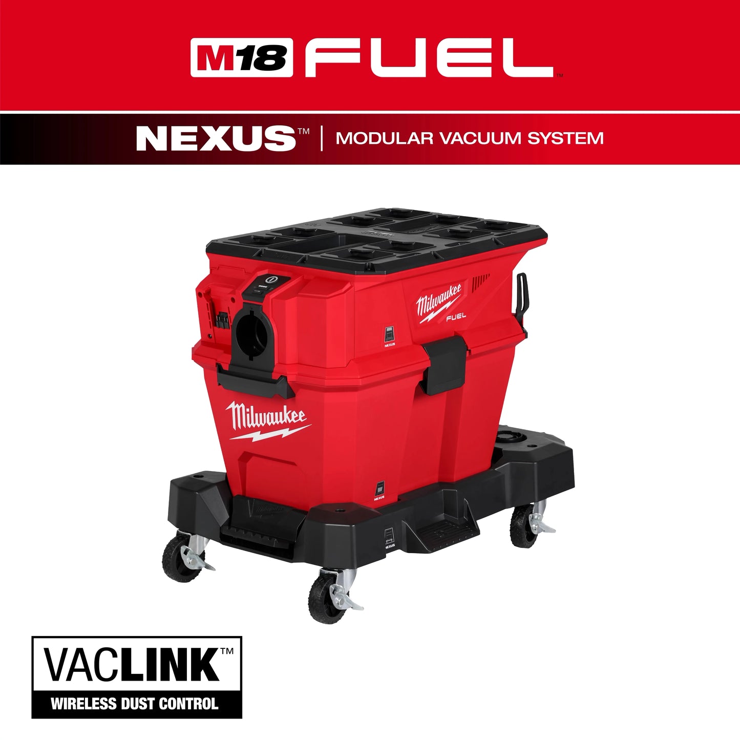 Milwaukee Tool 0914-20 M18 FUEL™ NEXUS™ 6 Gallon Wet/Dry Vacuum w/ PACKOUT™ Compatibility & VACLINK™, 1 EA