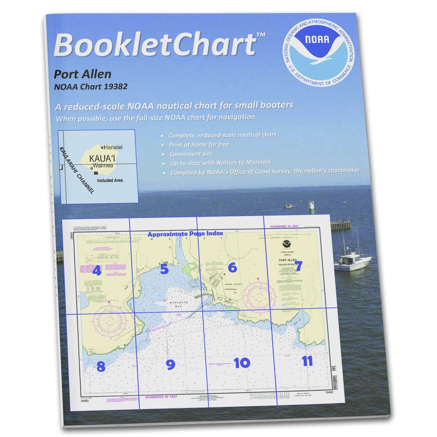 Paradise Clay CB19382 HISTORICAL NOAA Booklet Chart Port Allen Island of Kaua'i