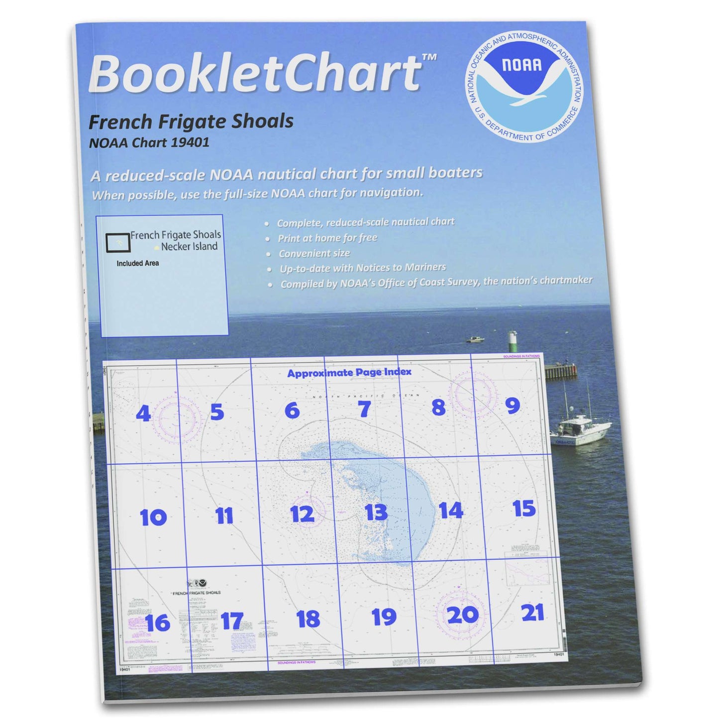 Paradise Clay CB19401 HISTORICAL NOAA Booklet Chart French Frigate Shoals