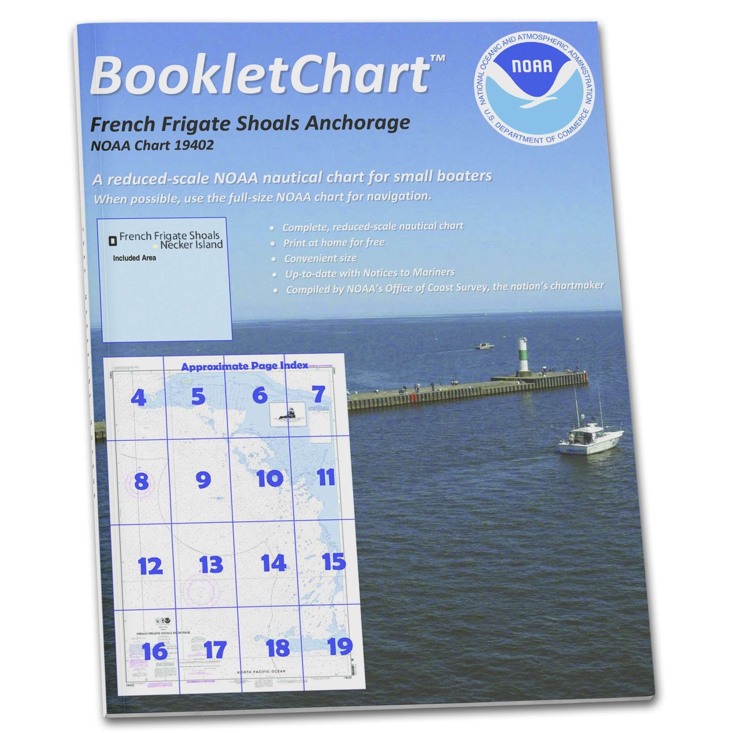 Paradise Clay CB19402 HISTORICAL NOAA Booklet Chart French Frigate Shoals Anchorage