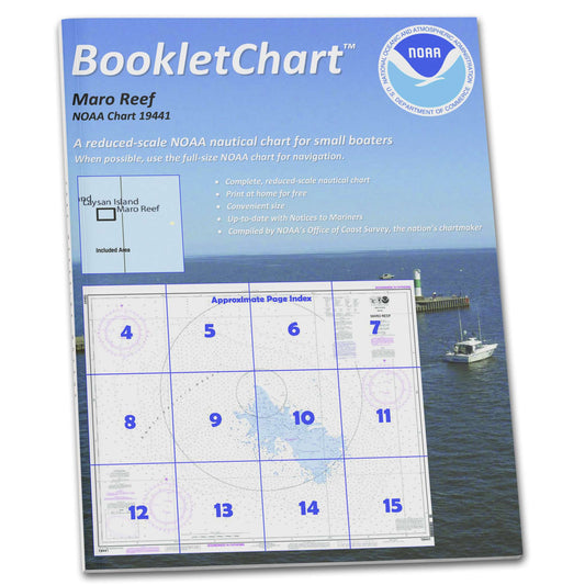 Paradise Clay CB19441 HISTORICAL NOAA Booklet Chart Maro Reef