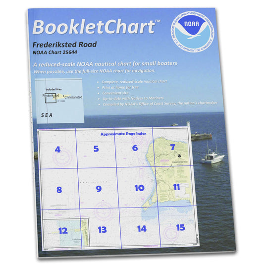 Paradise Clay CB25644 HISTORICAL NOAA Booklet Chart Frederiksted Road;Frederiksted Pier