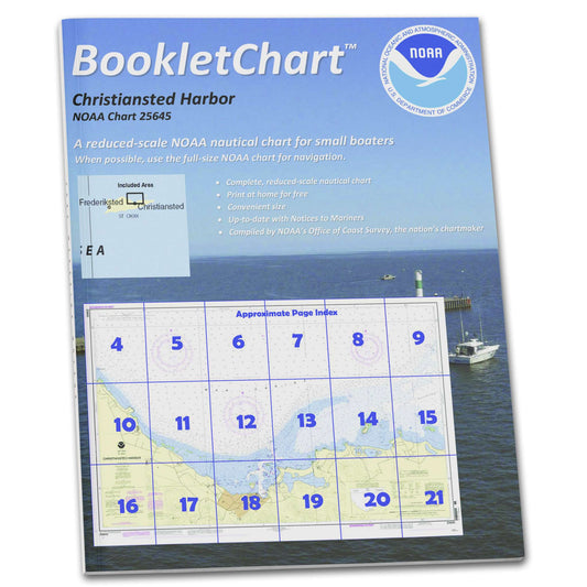 Paradise Clay CB25645 HISTORICAL NOAA Booklet Chart Christiansted Harbor