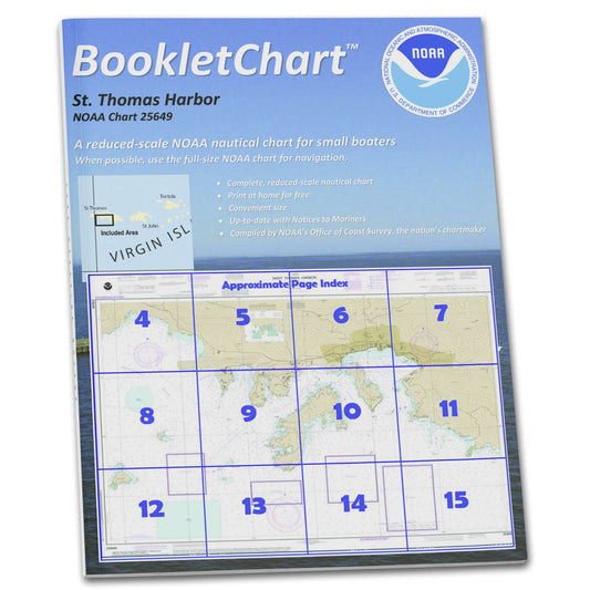 Paradise Clay CB25649 HISTORICAL NOAA Booklet Chart Saint Thomas Harbor