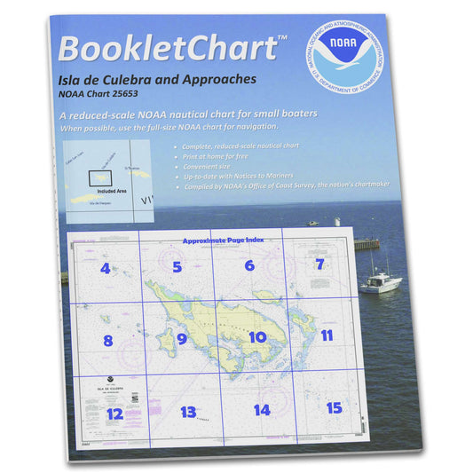 Paradise Clay CB25653 HISTORICAL NOAA Booklet Chart Isla de Culebra and Approaches