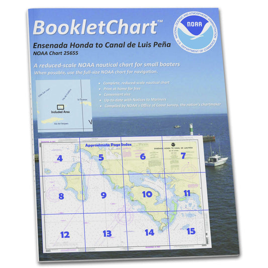 Paradise Clay CB25655 HISTORICAL NOAA Booklet Chart Ensenada Honda to Canal de Luis Pena