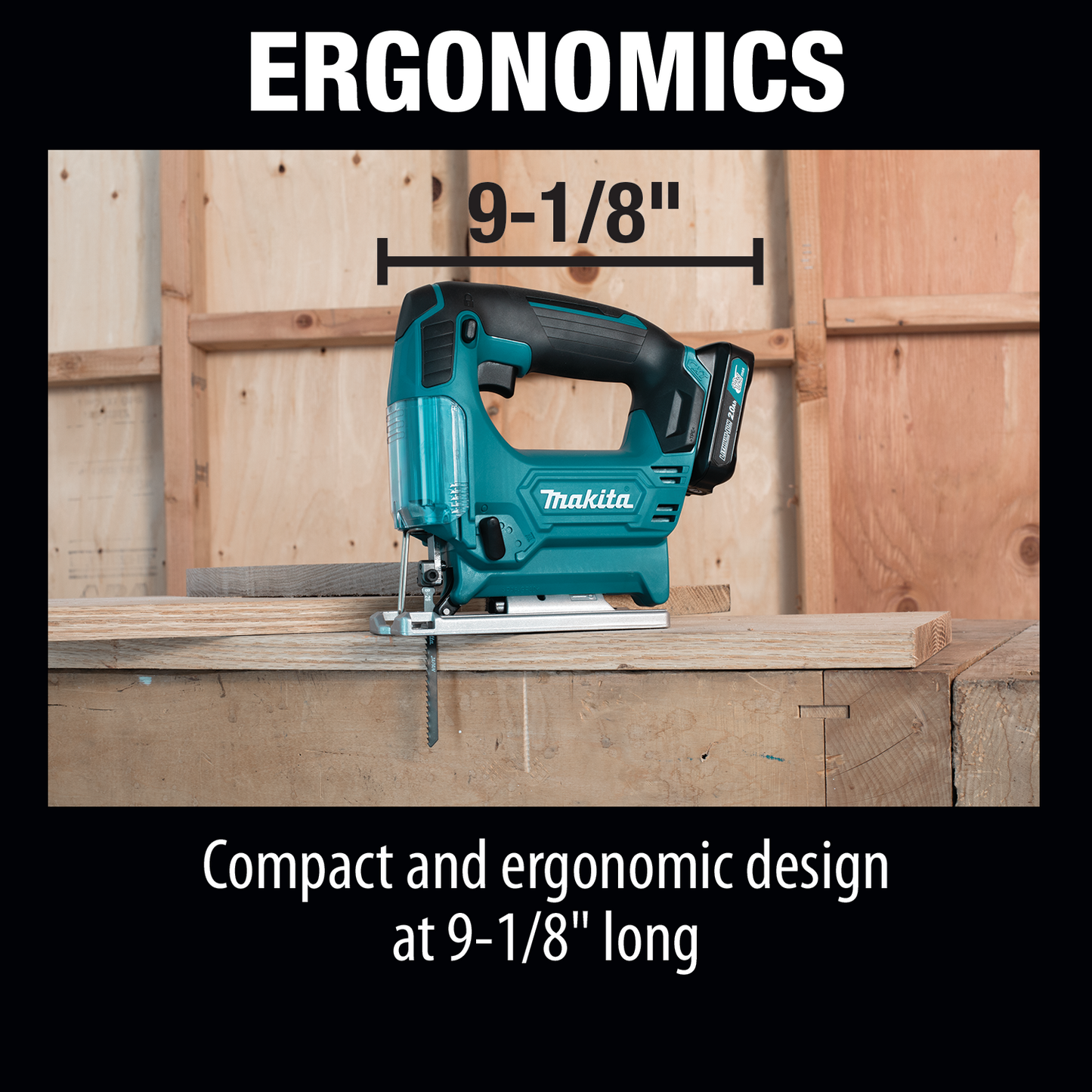 Makita VJ04R1 12V max CXT® Lithium‘Ion Cordless Jig Saw Kit (2.0Ah)