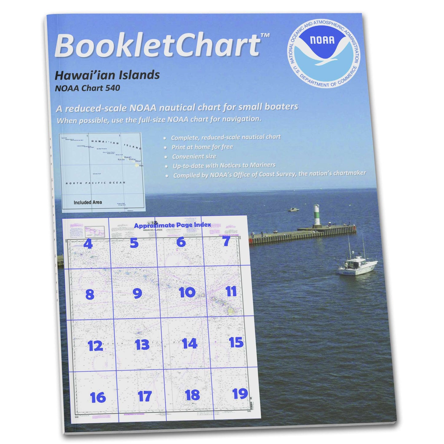 Paradise Clay CB540 NOAA Booklet Chart Hawaiian Islands