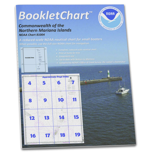 Paradise Clay CB81004 HISTORICAL NOAA Booklet Chart Commonwealth of The Northern Mariana Islands